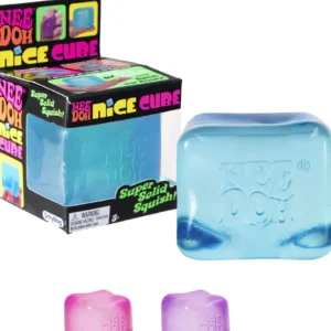 Needoh Squishy Nice Cube NEW HOT🔥VIRAL MYSTERY Nee doh Sensory Squeeze Toy - Super Solid Squish -2" Wide - Color May Vary (Pack of 1)